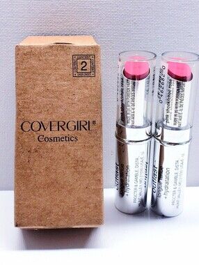 Covergirl Outlast Longwear + Moisture Lipstick, PINK SHOCK # 930 (2 pcs)